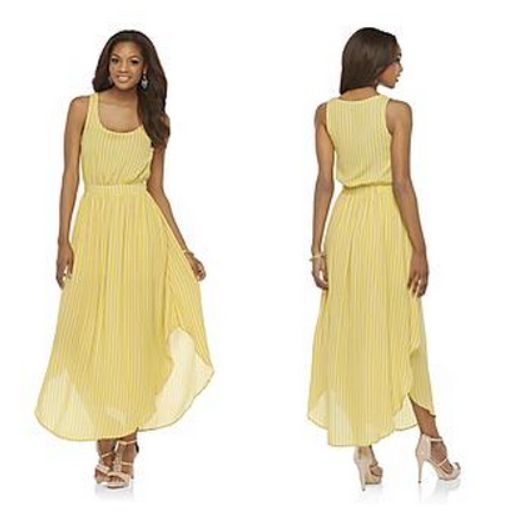 Kardashian_Maxi_Dress_Yellow_Sears