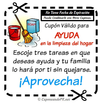 Cupón Limpieza - cupones personalizados CuponeandoPRnet