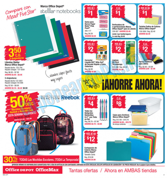 Regreso A Clases Con Office Max Office Depot