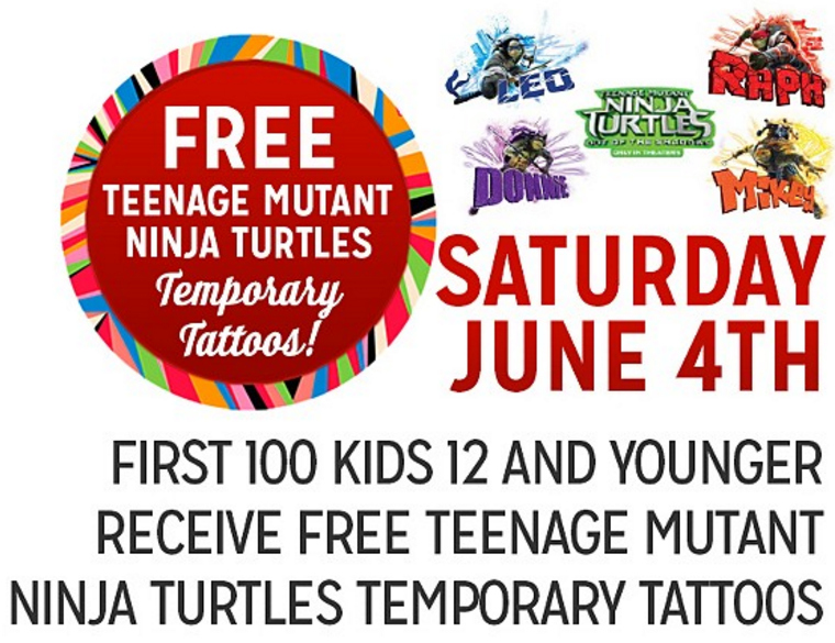 Freebie Saturday Tatuajes Ninjas Turtles