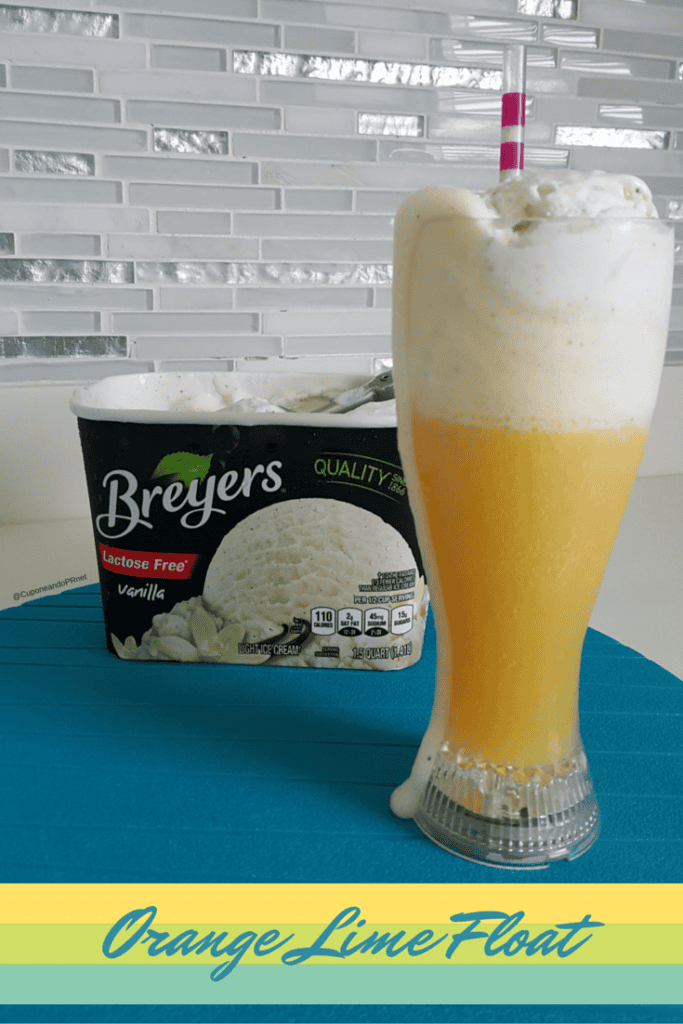 Orange Lime Float con mantecado Breyers