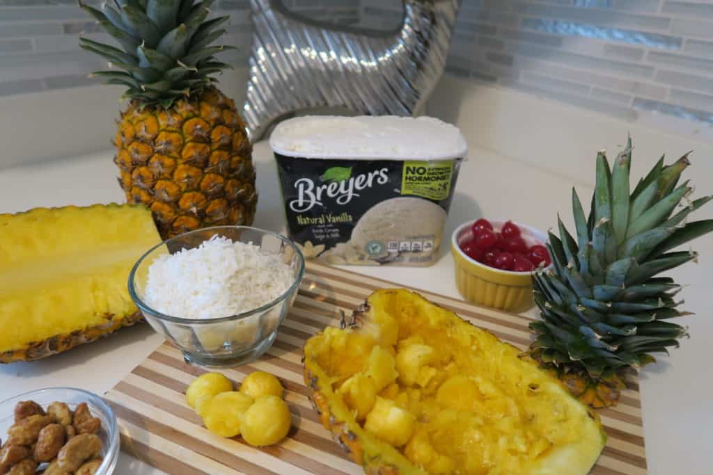 Ingredientes Piña Colada Sundae