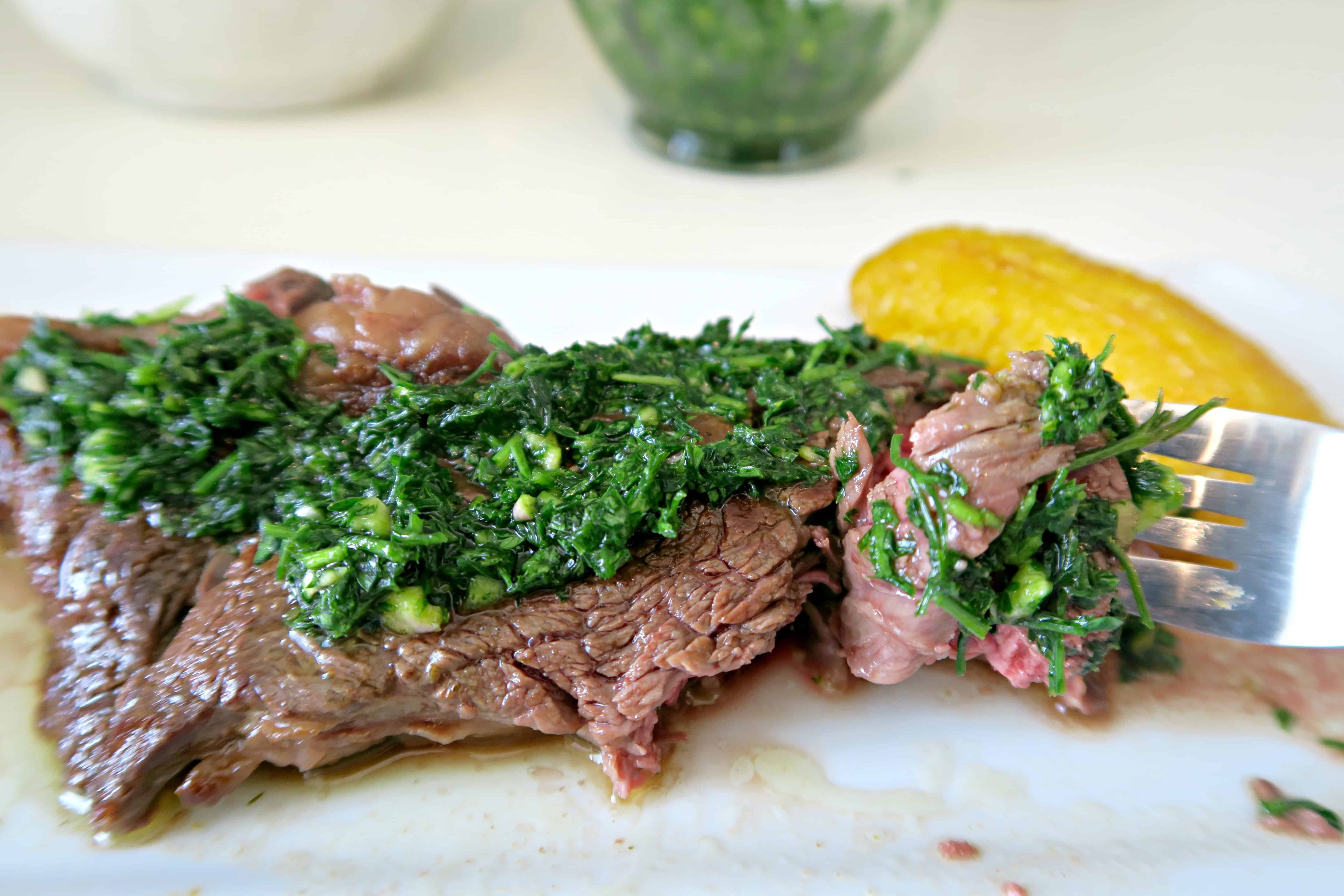 Churrasco con Chimichurri